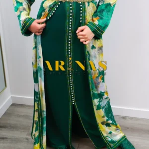Caftan Marocain deux pièces telija jawhara 2