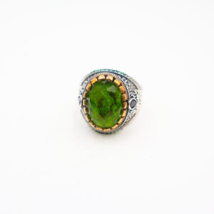 Bague Argent 925 pierre Verte