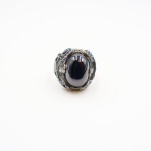 Bague Homme argent 925 pierre onyx