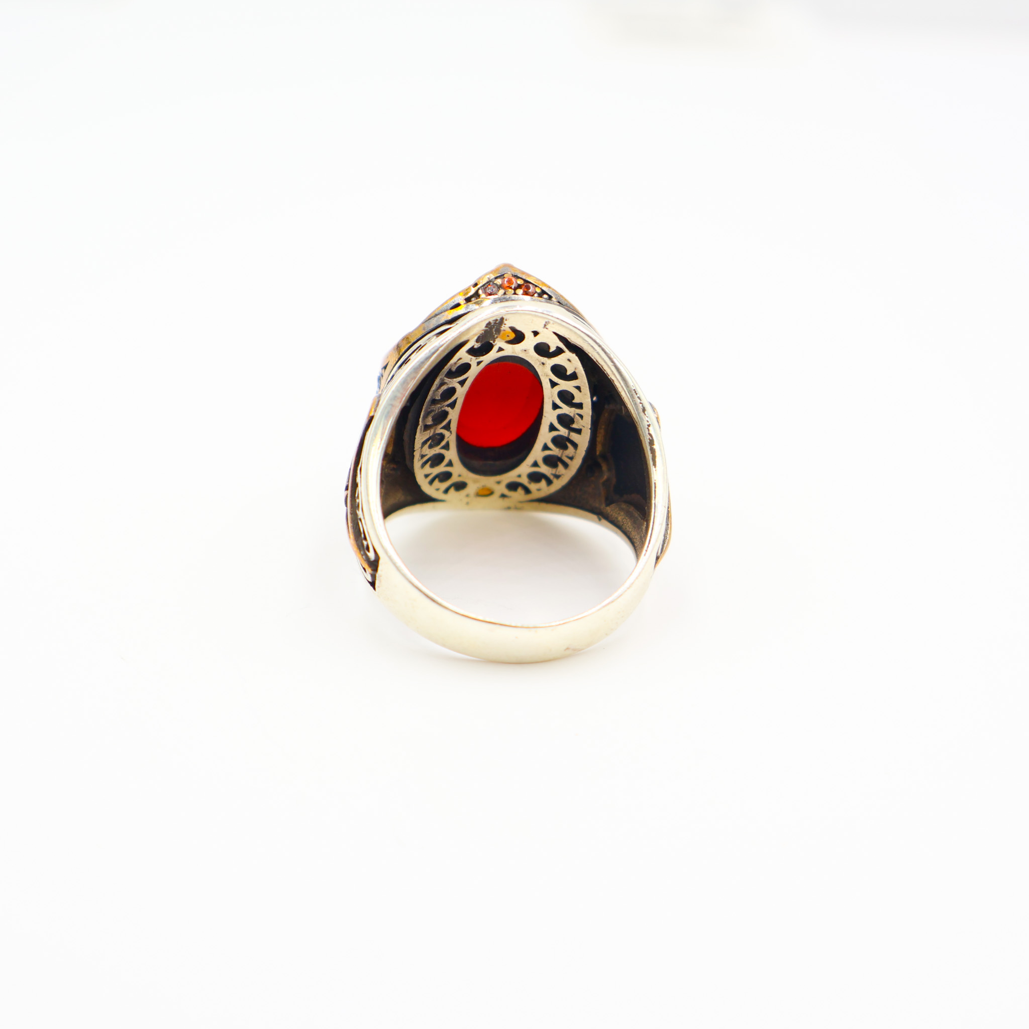 Bague Homme argent 925 pierre aqueeq – Image 4