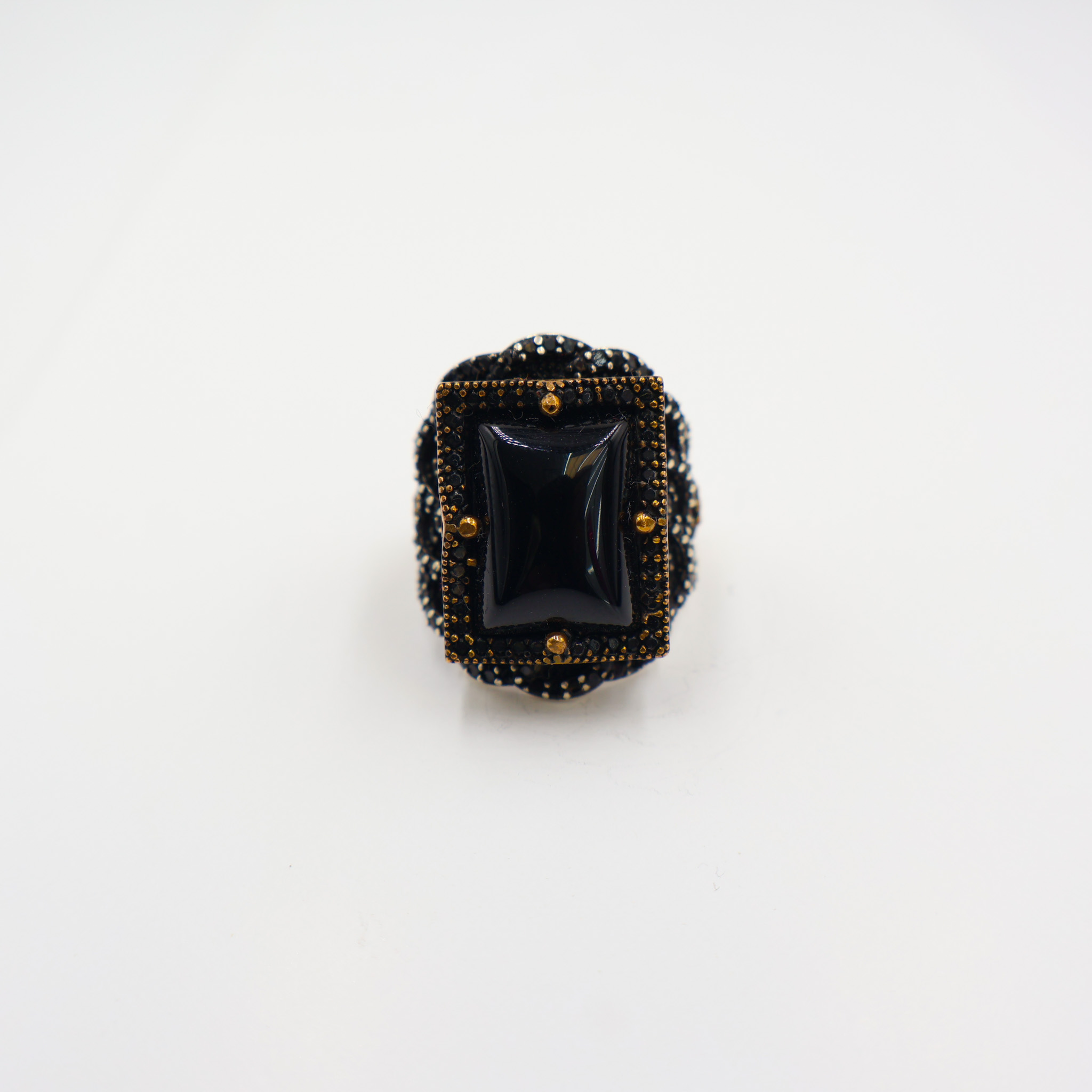 Bague en argent 925 Pierre Onyx