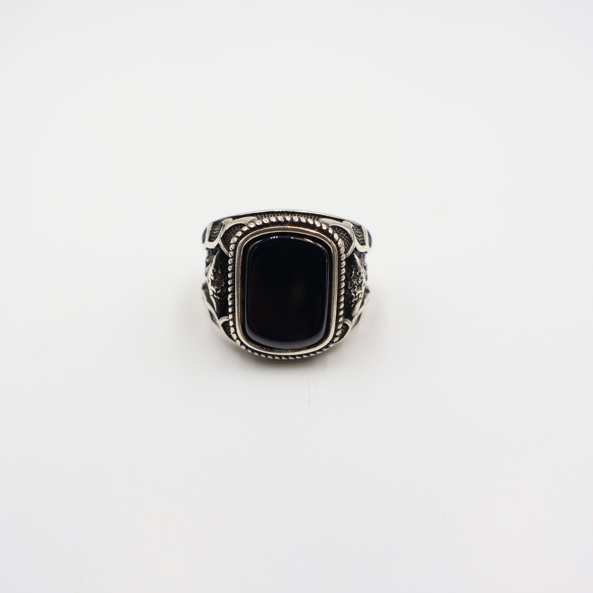 Bague en argent 925 Pierre Onyx
