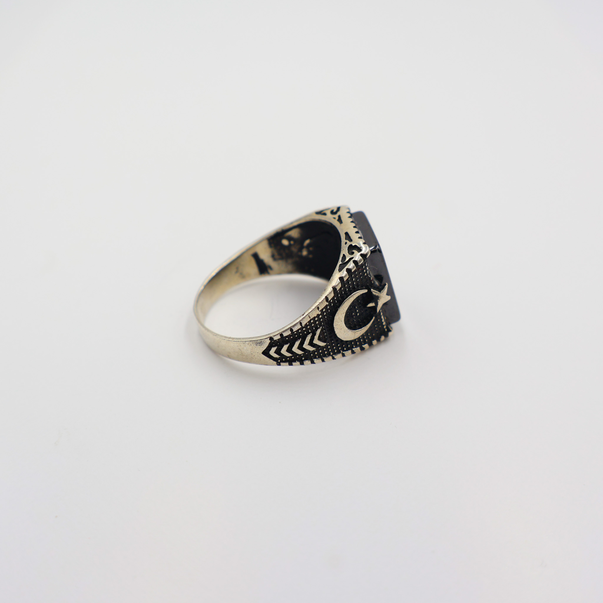 Bague en argent 925 Pierre Onyx – Image 4