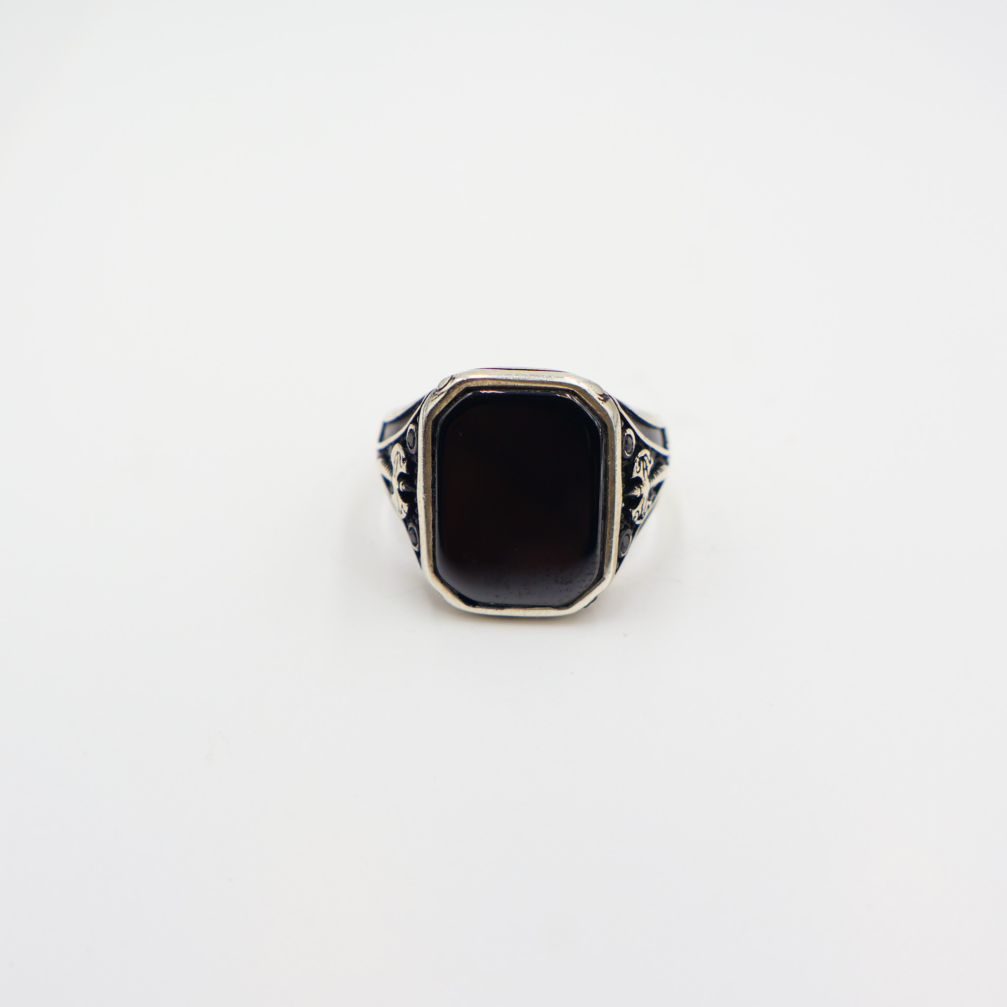 Bague en argent 925 Pierre Onyx