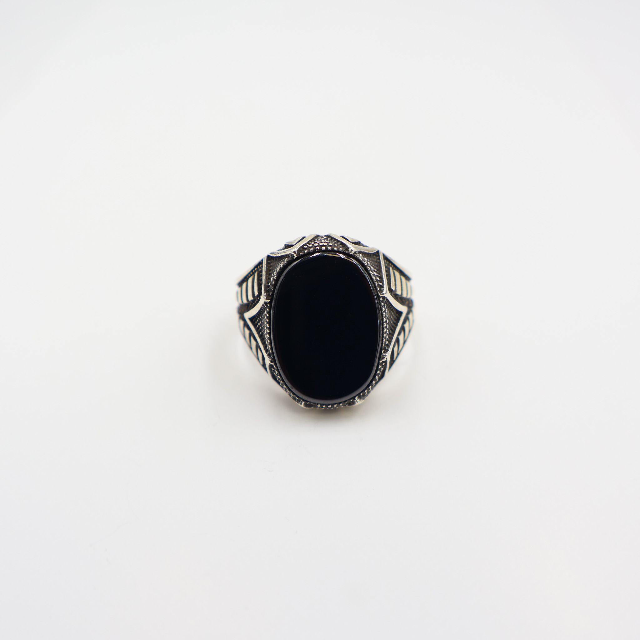 Bague en argent 925 Pierre Onyx