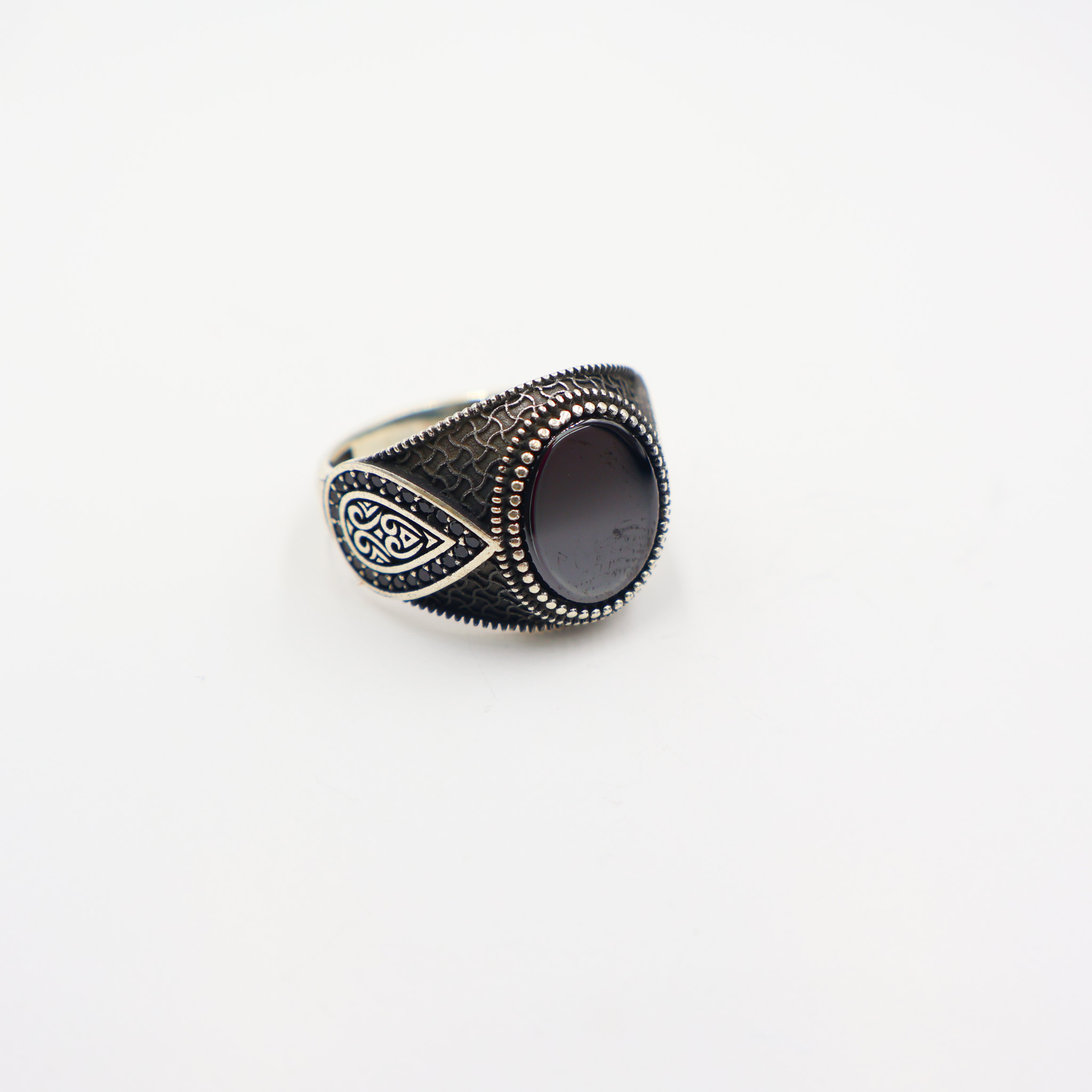 Bague en argent 925 Pierre Onyx – Image 4