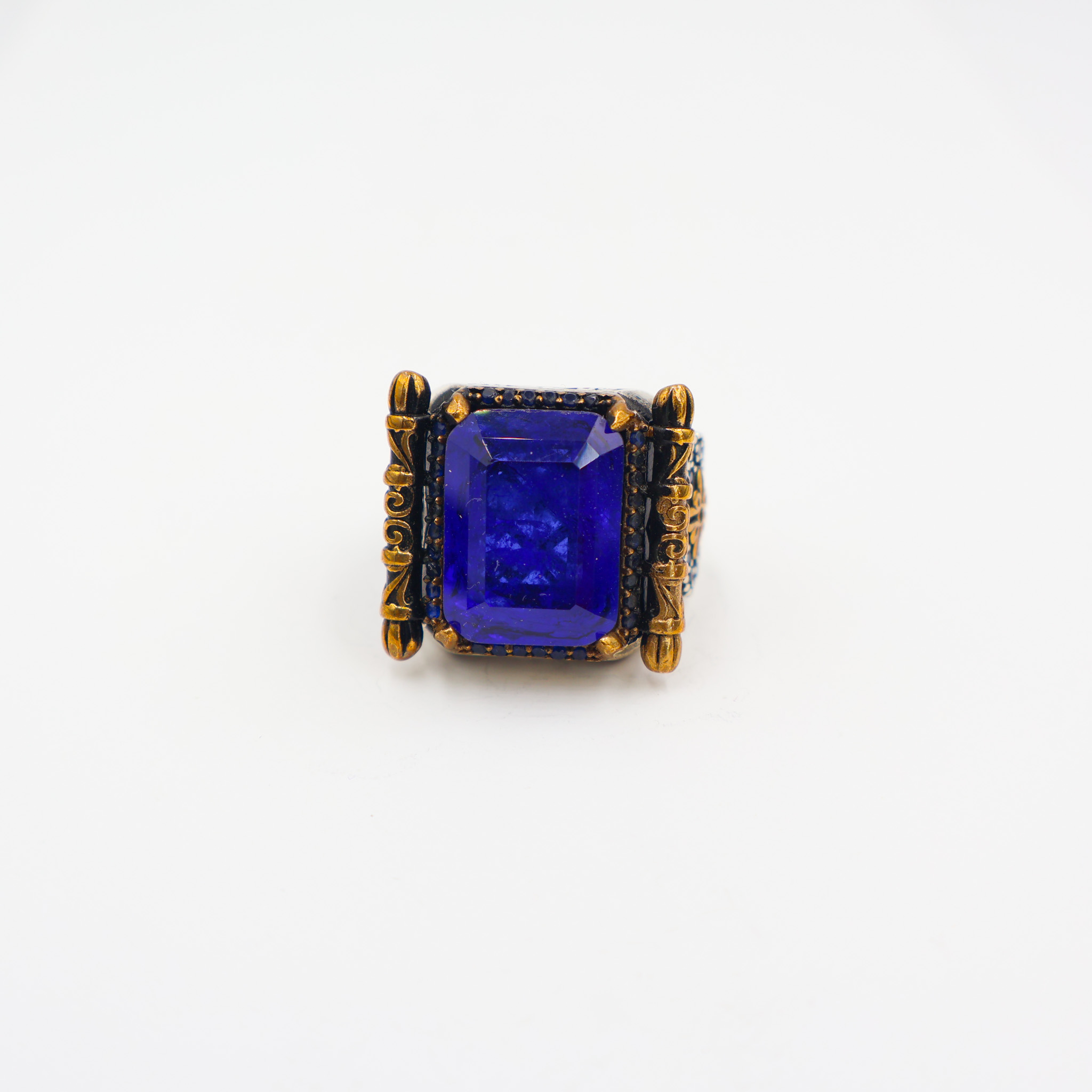 Bague en Argent 925 Pierre Bleu