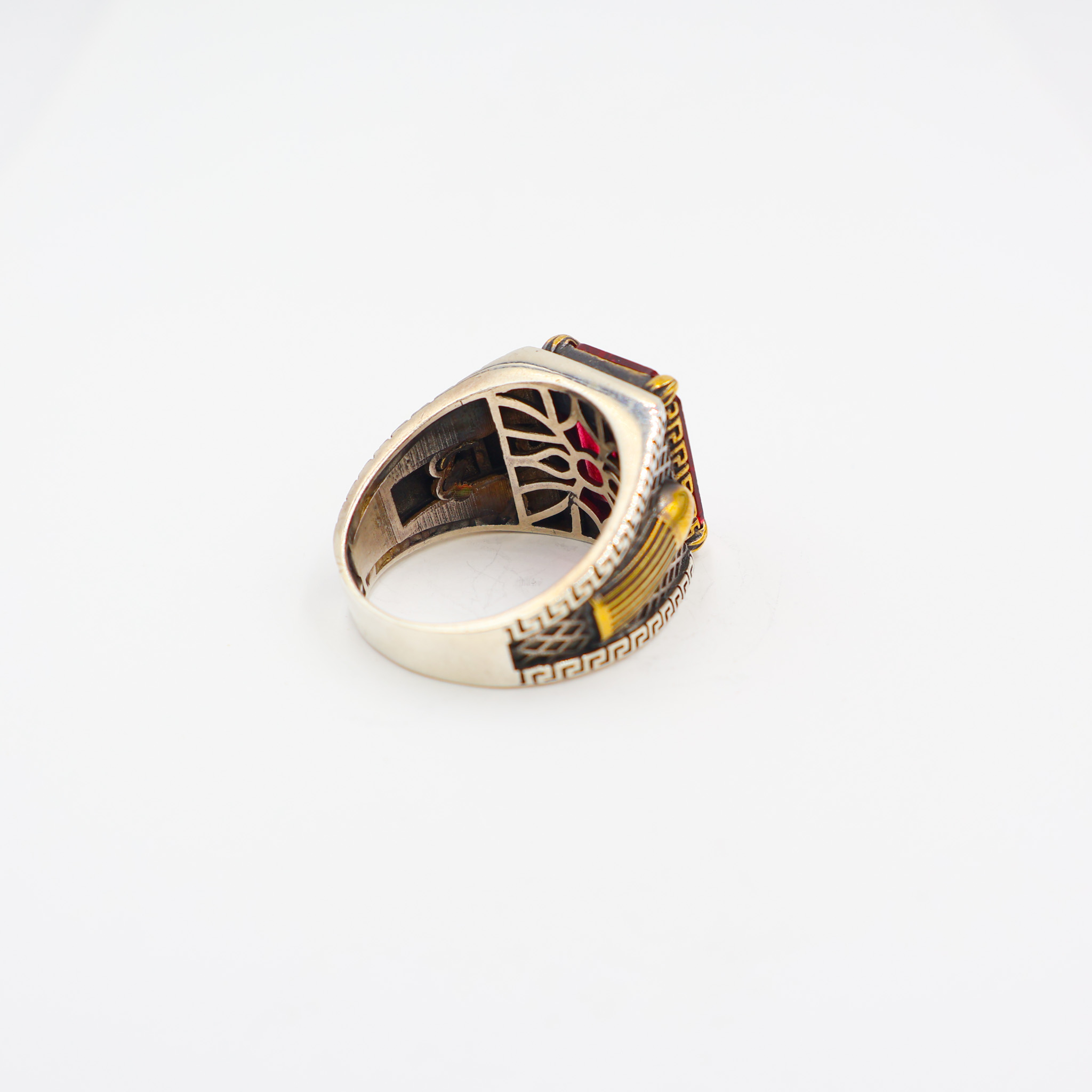 Bague en Argent 925 Pierre Rubis artificiel – Image 3
