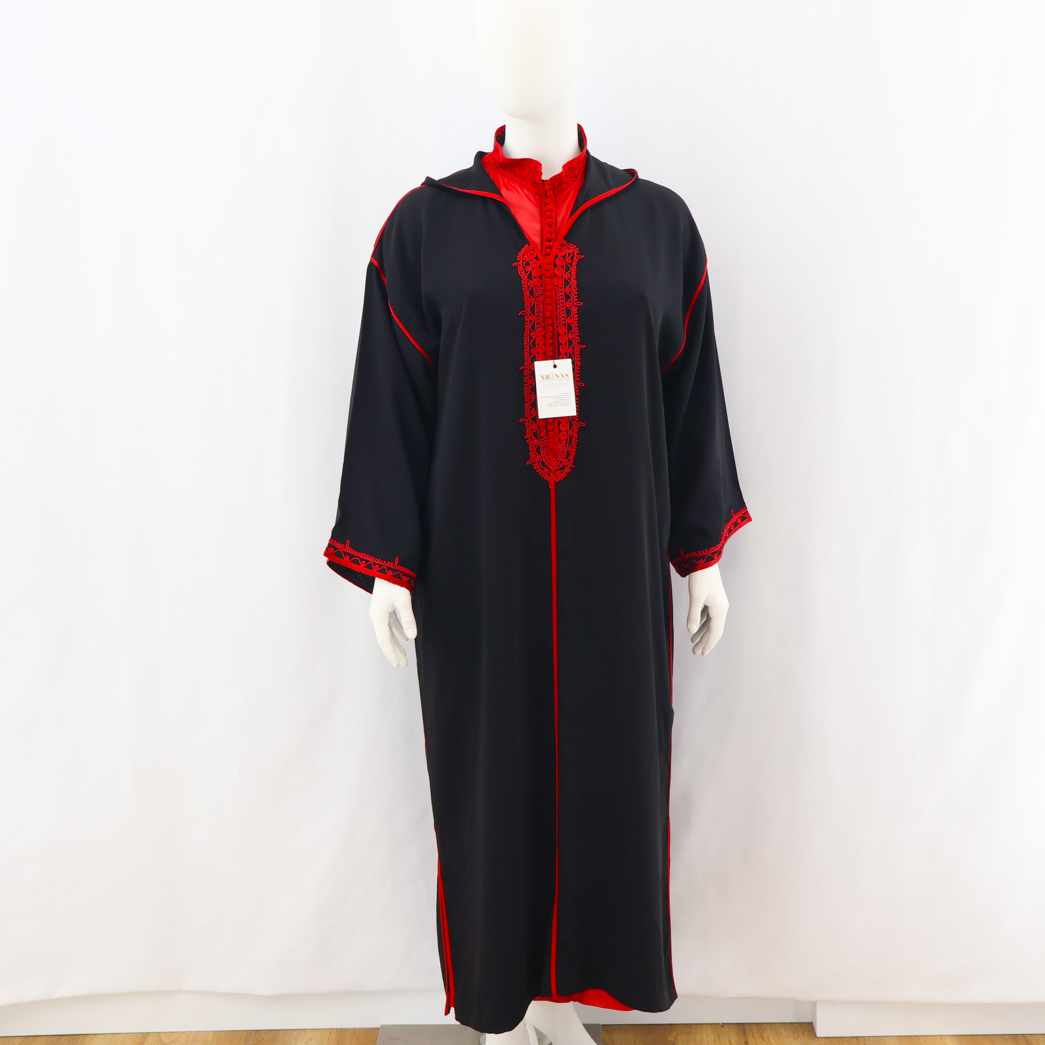 Jellaba deux pièces en crêpe