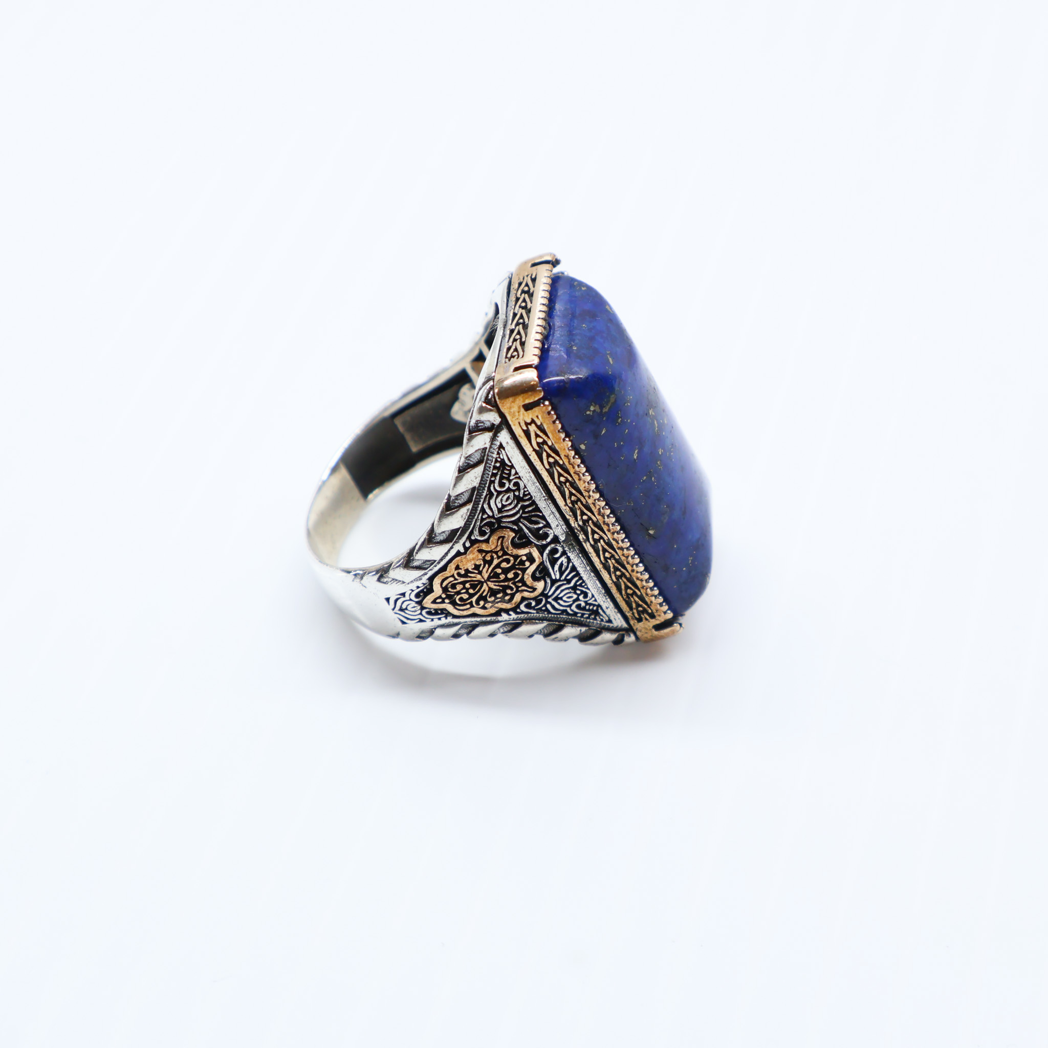 Bague en argent 925 Pierre lapis-lazuli – Image 6