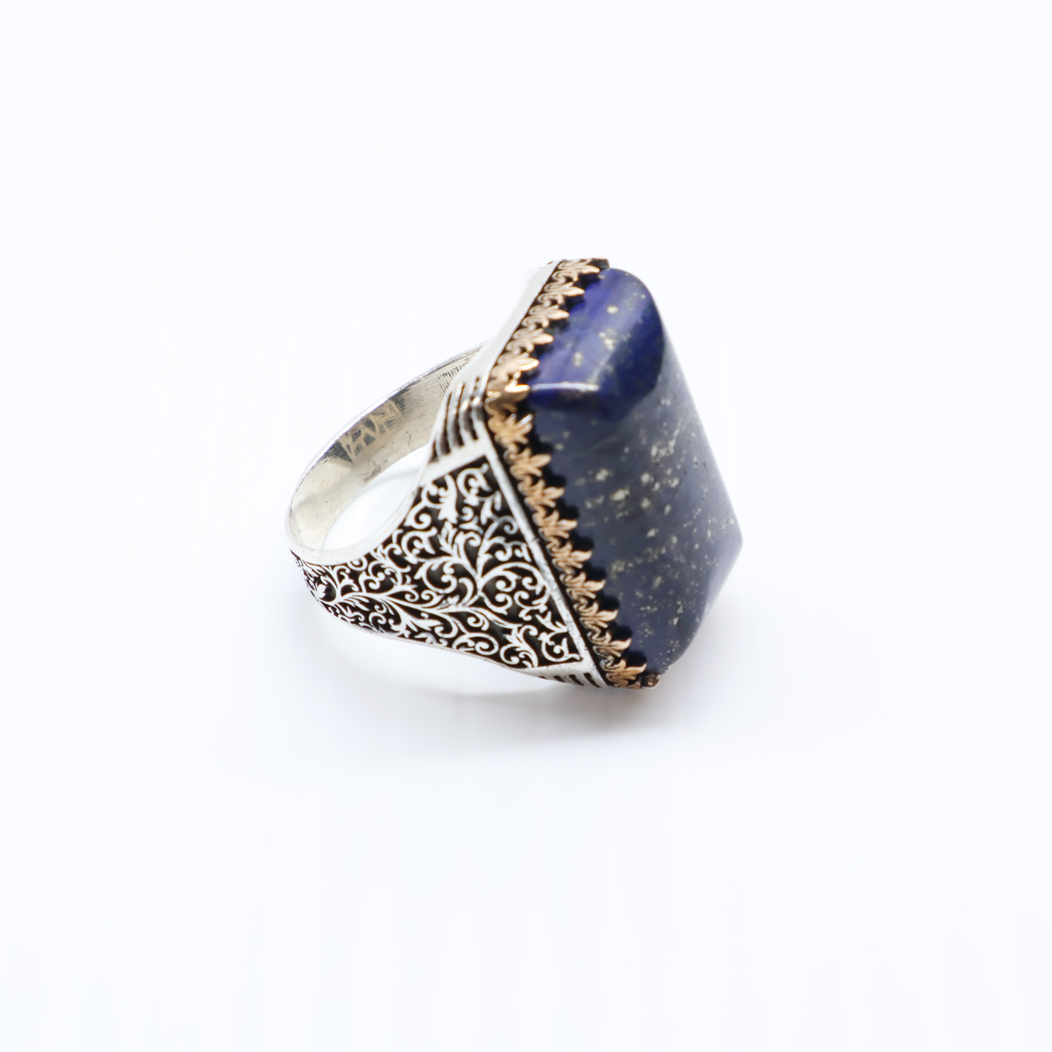 Bague en argent 925 Pierre lapis-lazuli – Image 3