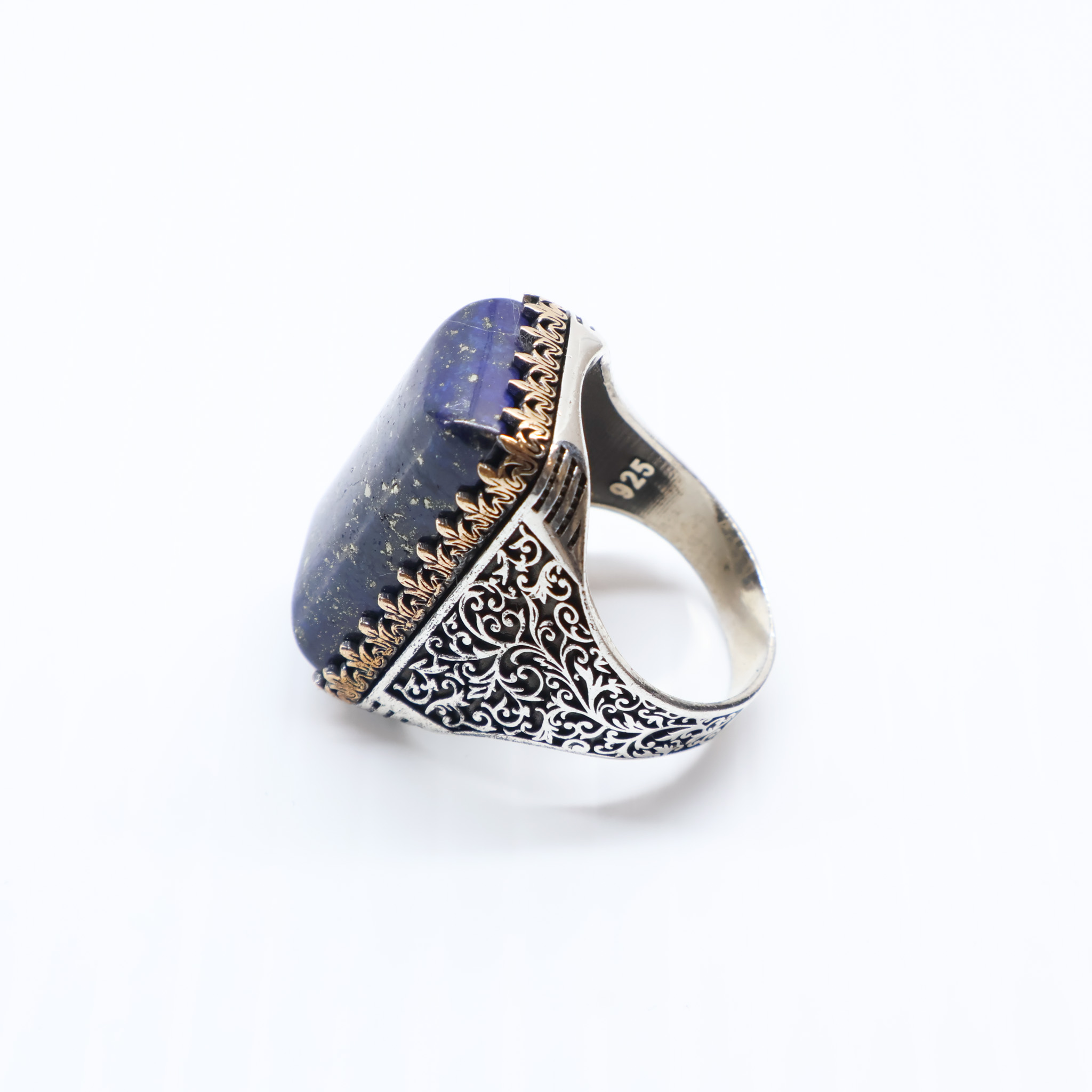 Bague en argent 925 Pierre lapis-lazuli – Image 4