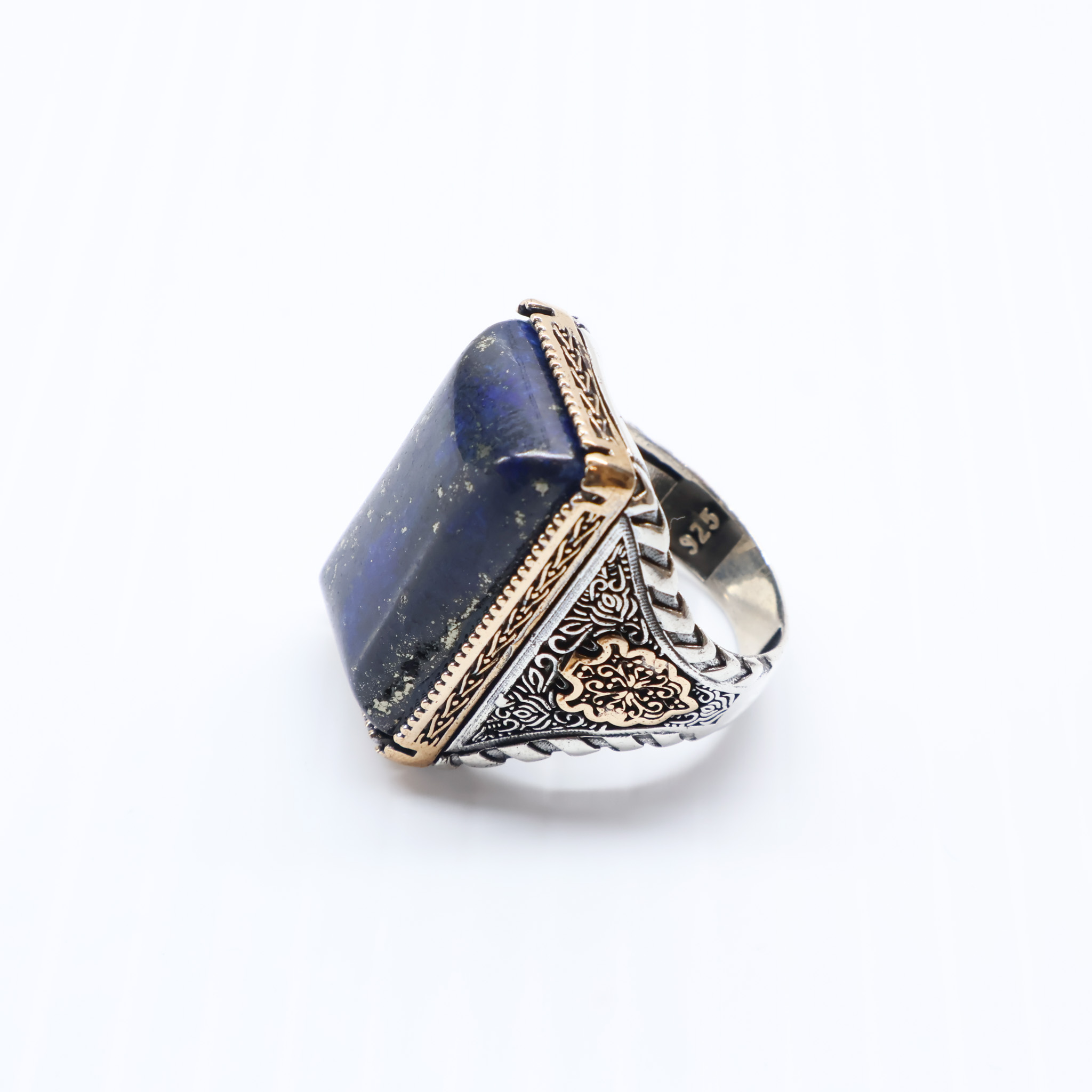 Bague en argent 925 Pierre lapis-lazuli – Image 10