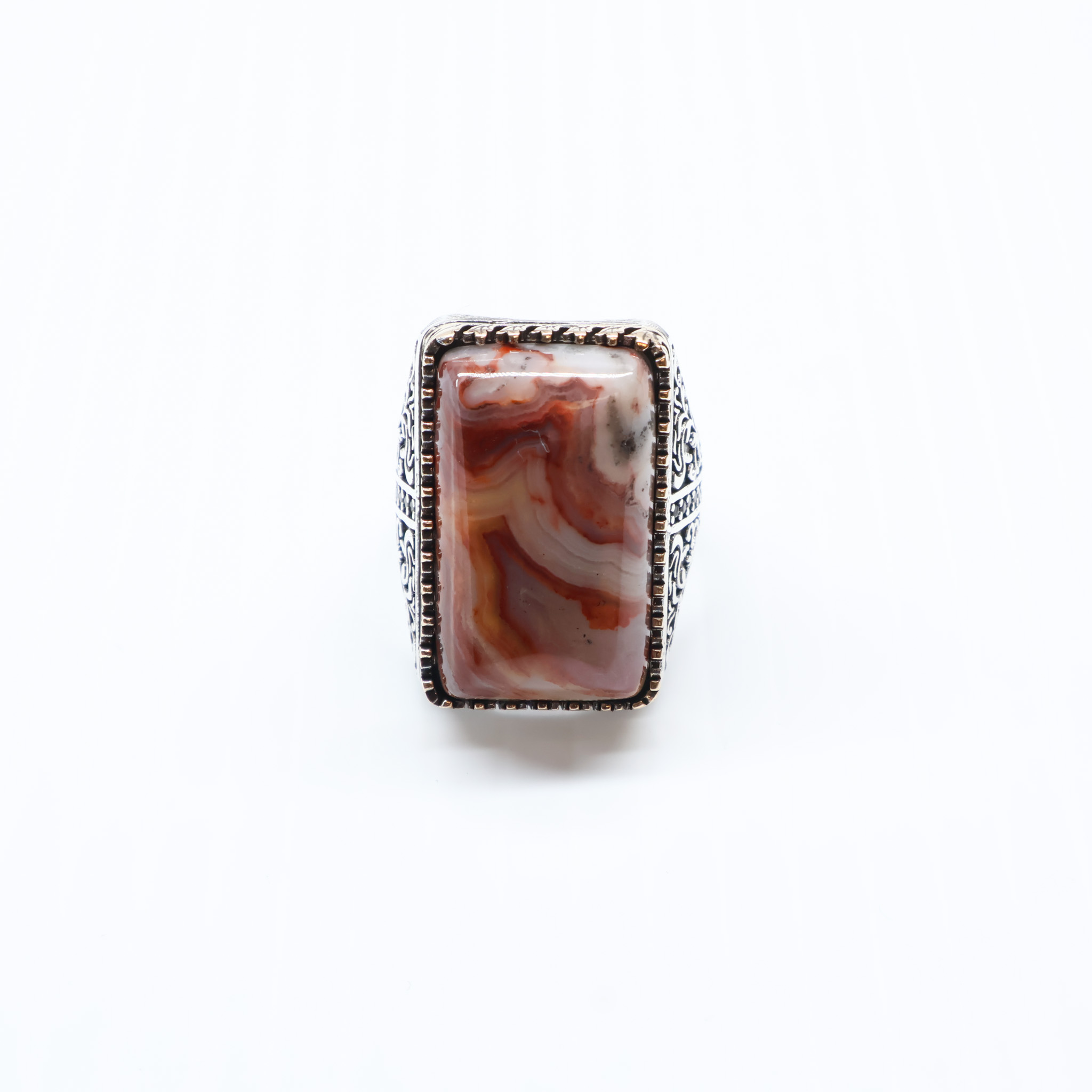 Bague en argent 925 pierre Jaspe