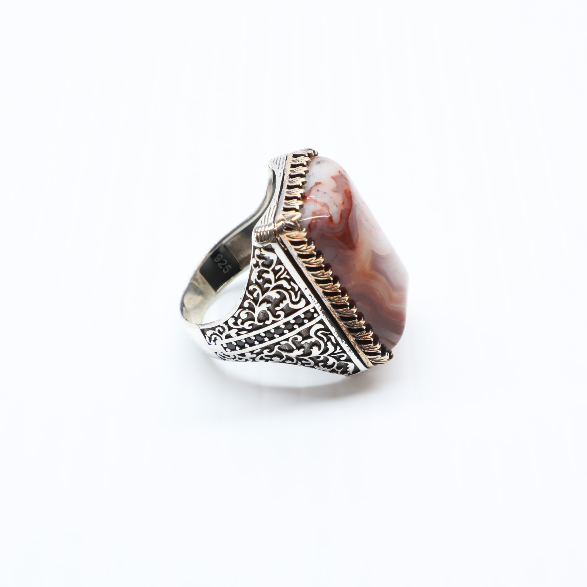 Bague en argent 925 pierre Jaspe – Image 4