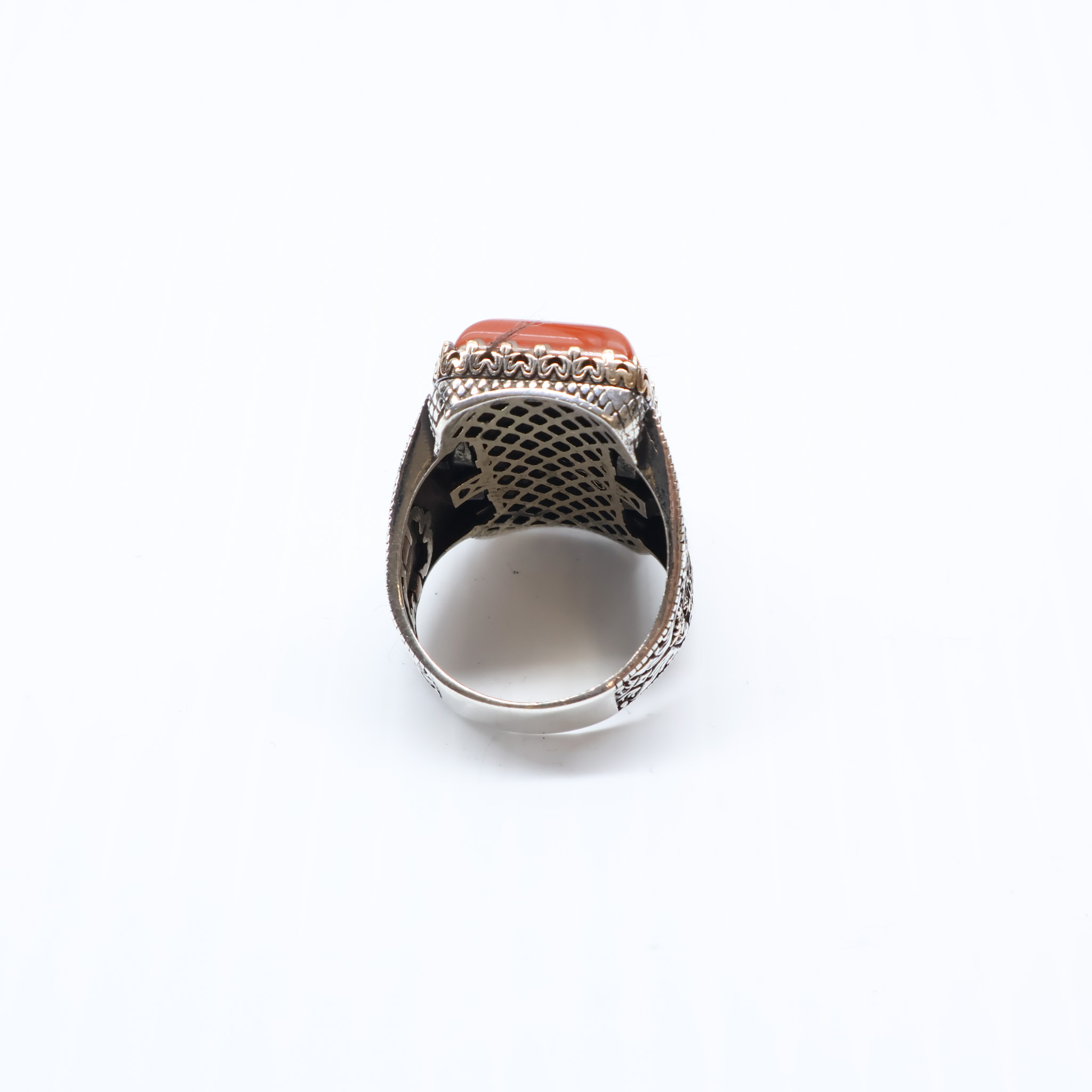 Bague en argent 925 Pierre Jaspe Rouge – Image 9
