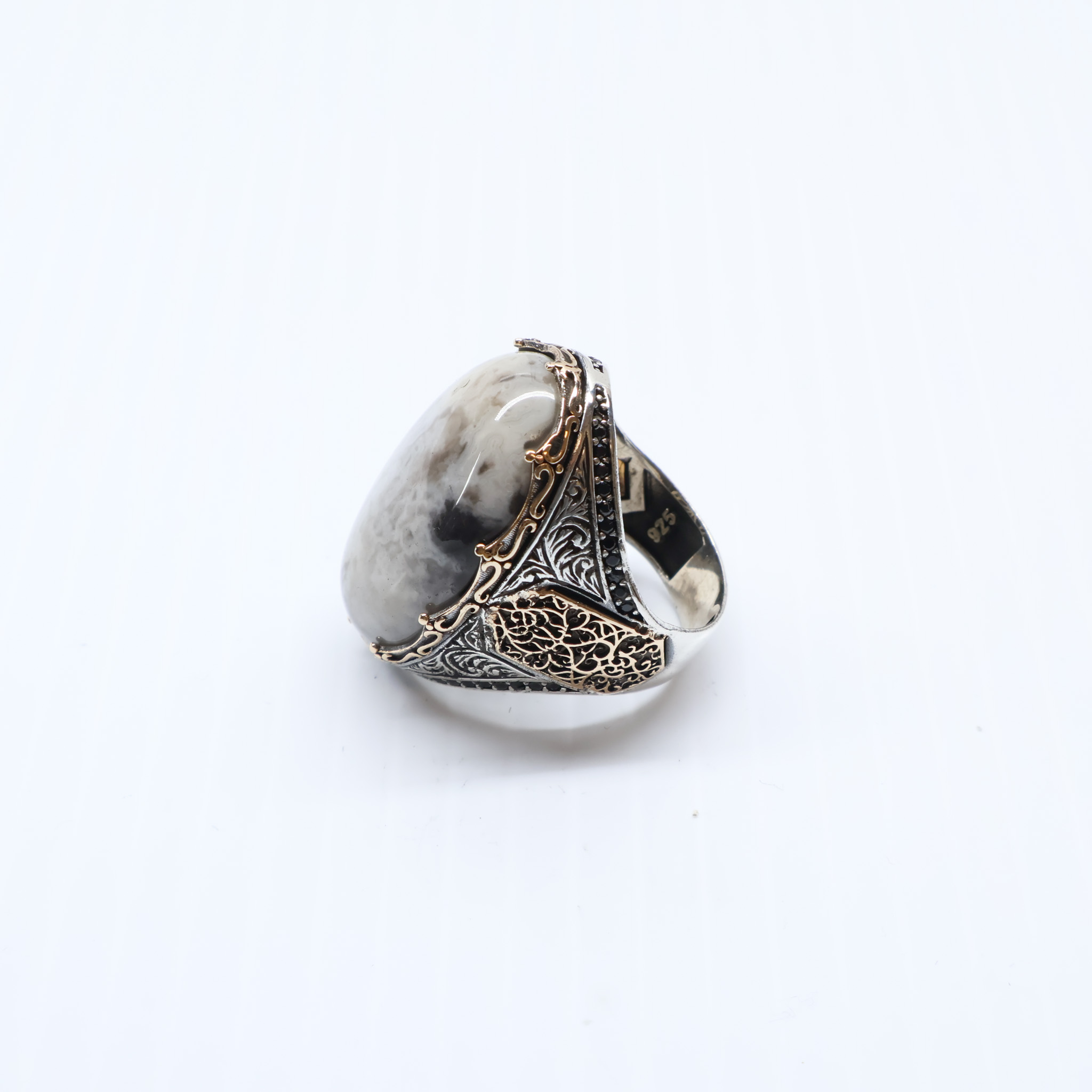 Bague en argent 925 Pierre Naturelle – Image 3