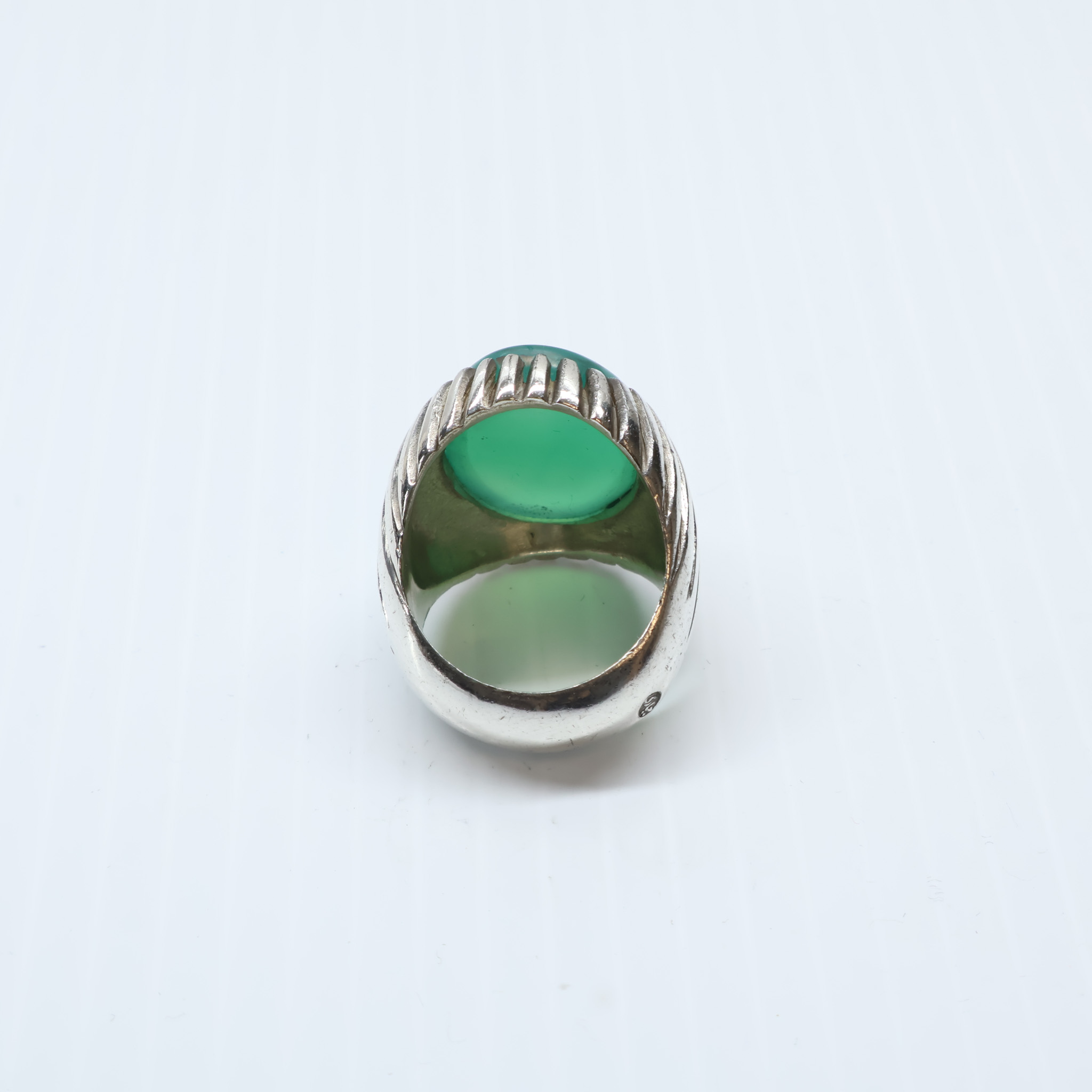 Bague en Argent 925 Pierre Yemeni Naturelle – Image 3