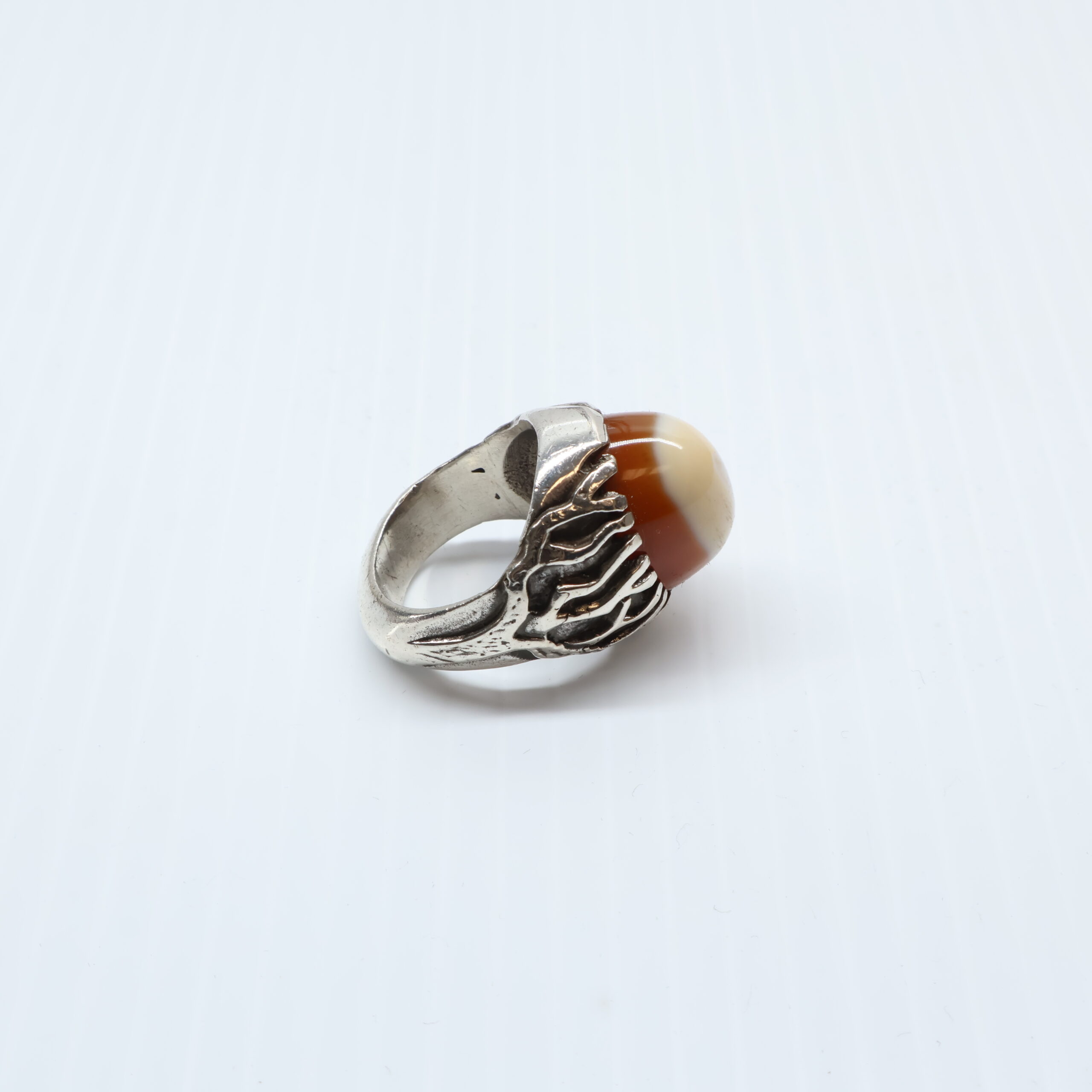 Bague en Argent 925 agate yemani – Image 2