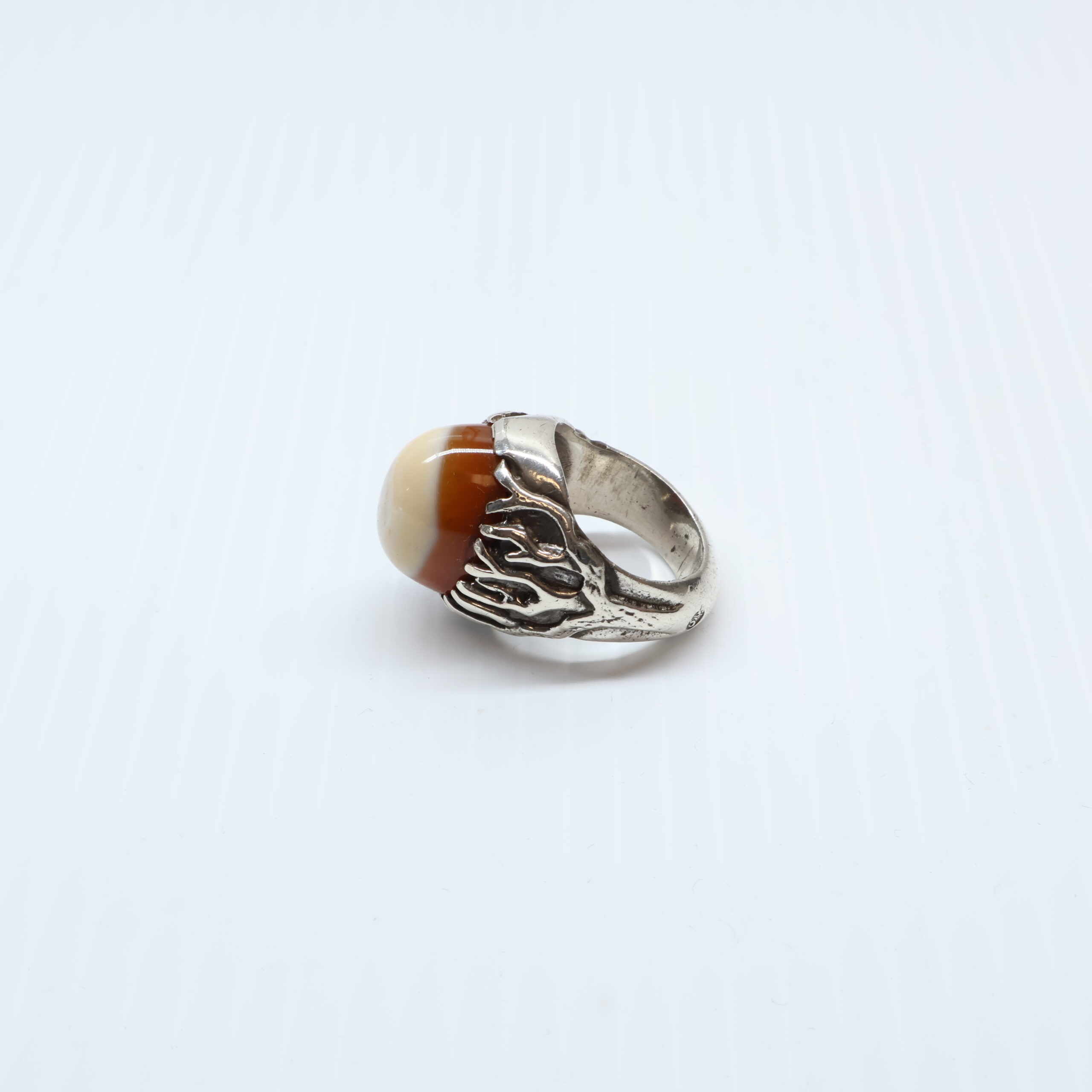 Bague en Argent 925 agate yemani – Image 3