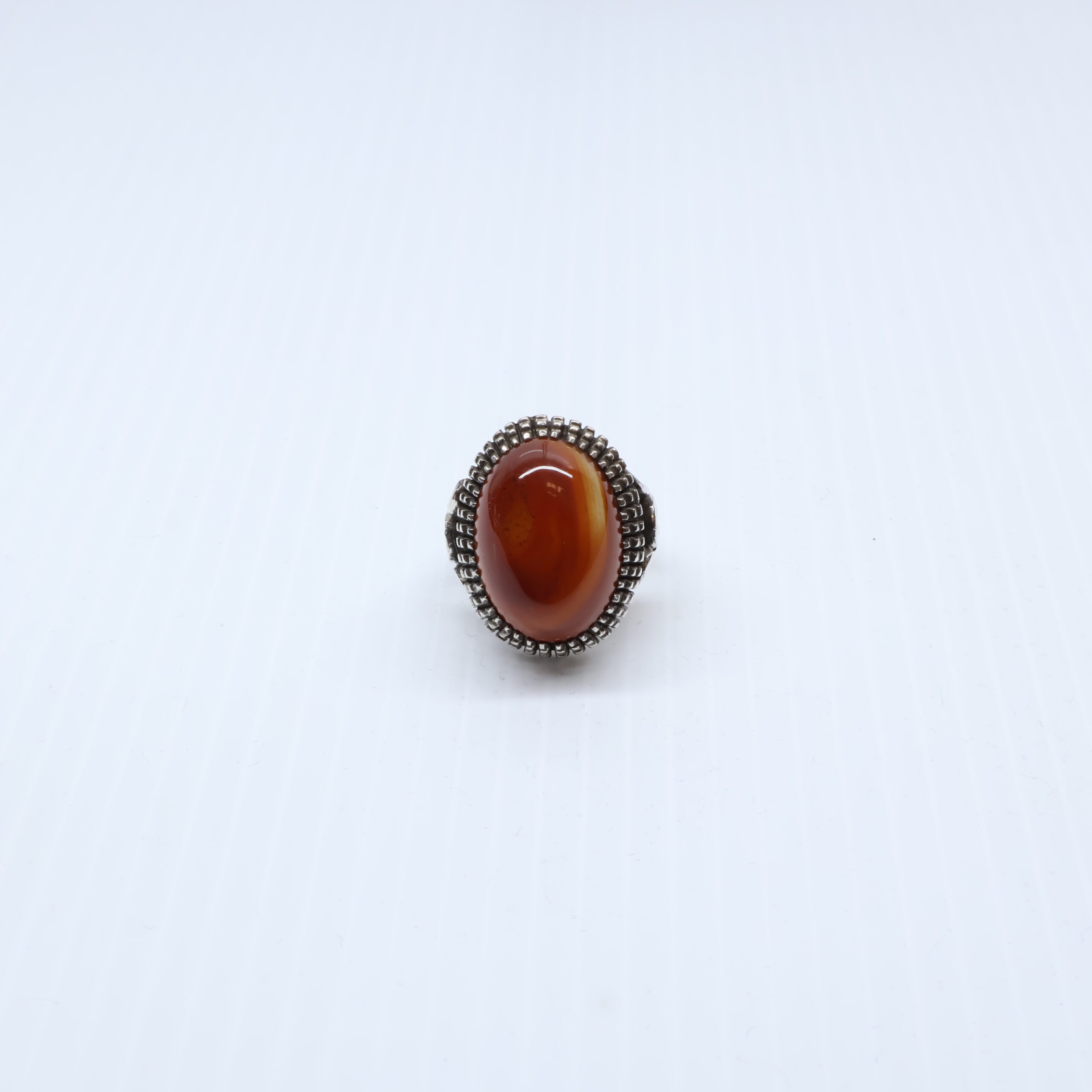 Bague en Argent 925 agate yemani