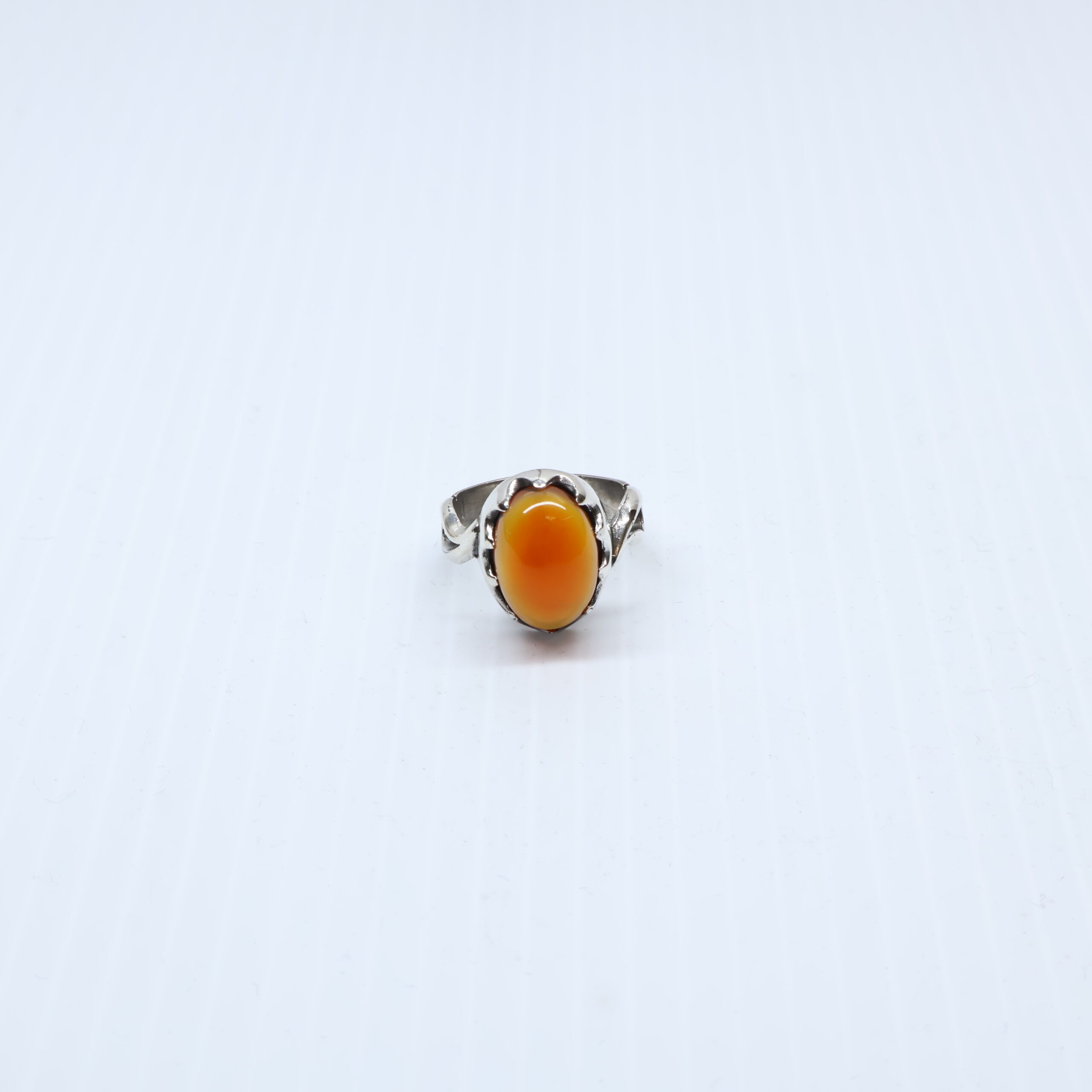 Bague en Argent 925 agate yemani