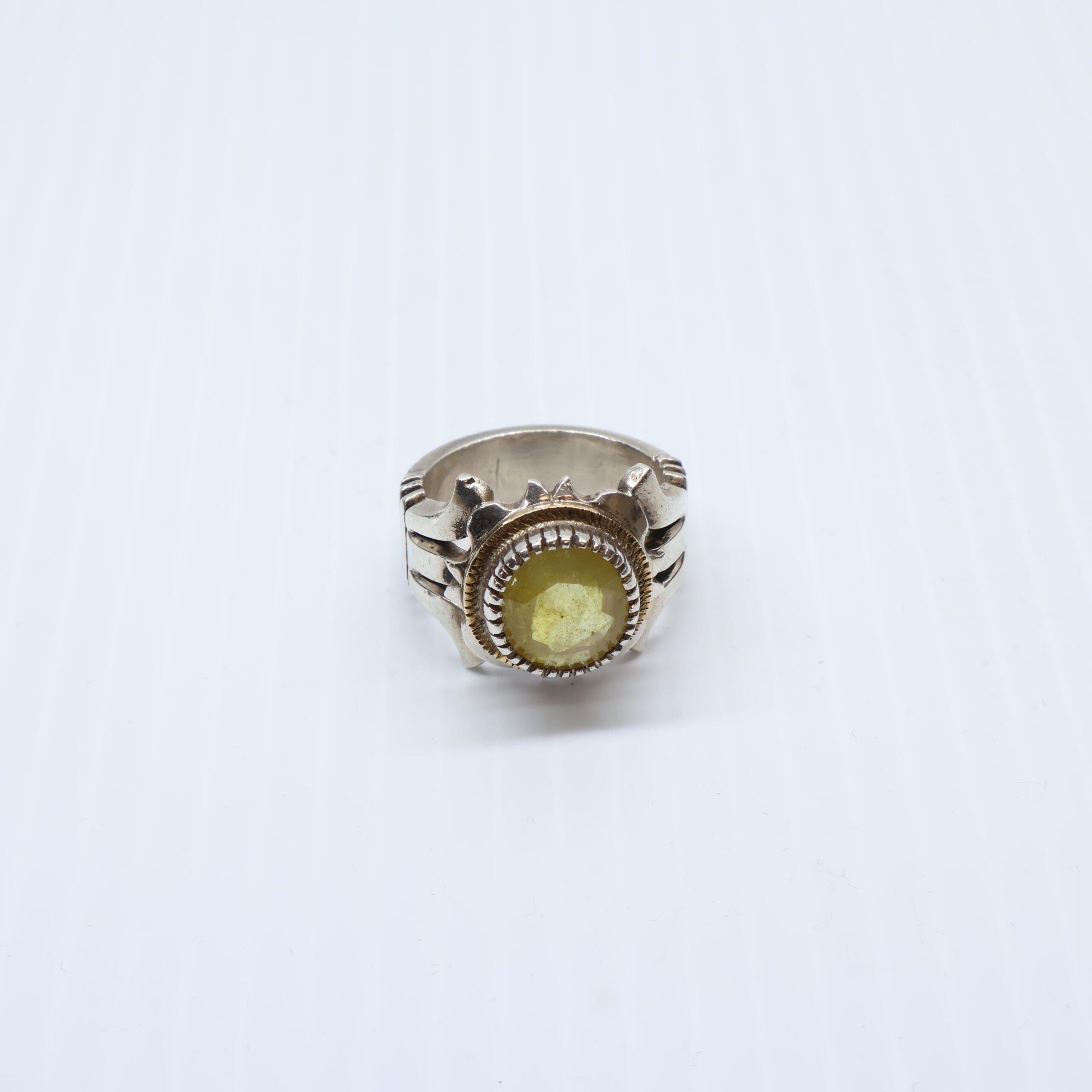 Bague en Argent 925 Pierre Citrine