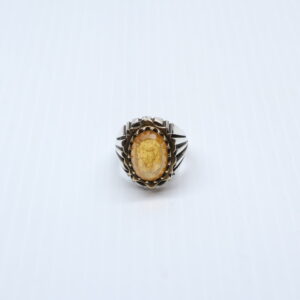 Bague en Argent 925 Rubis Jaune
