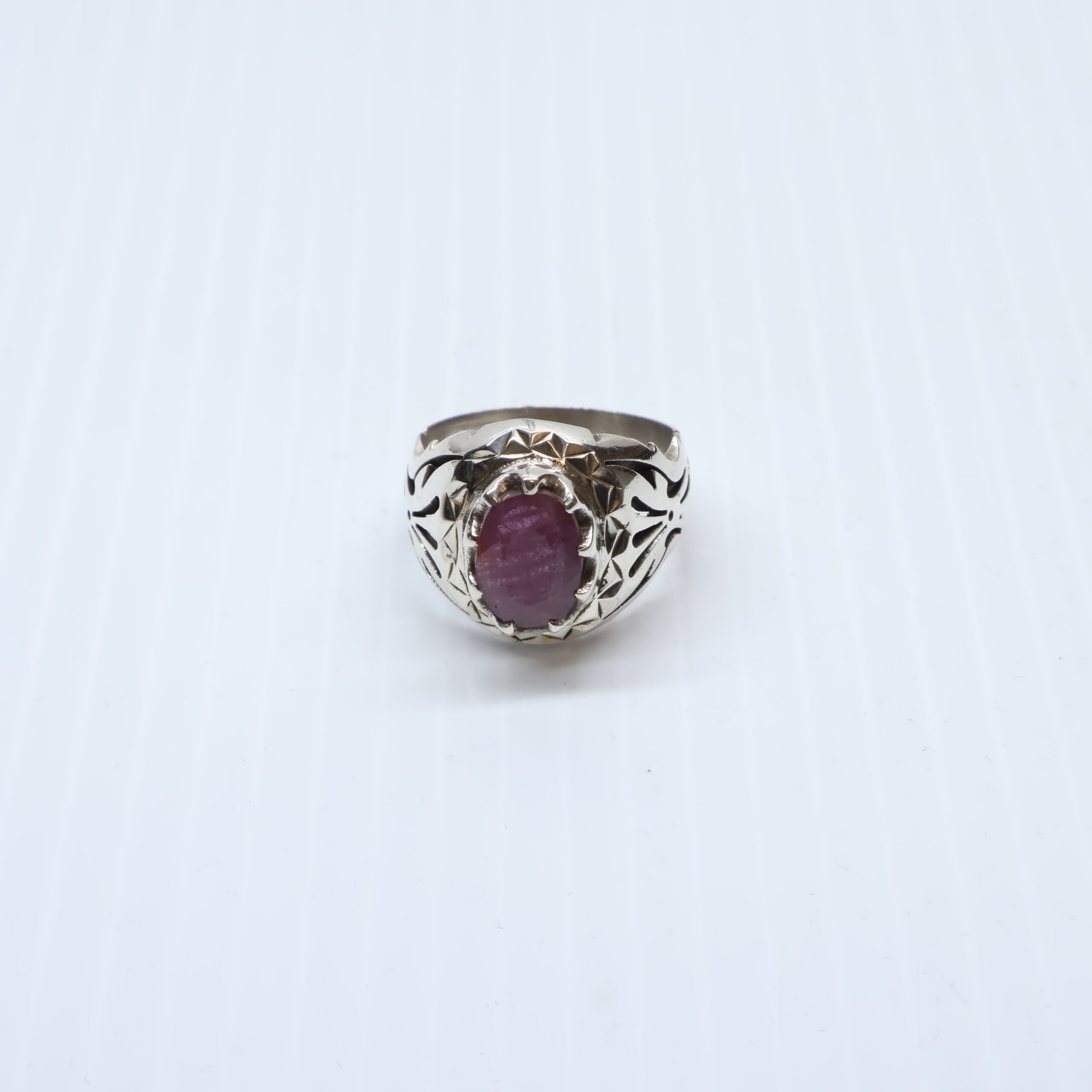 Bague en Argent 925 Pierre Rubis