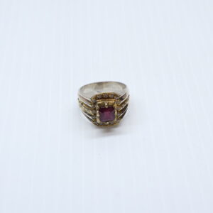 Bague en Argent 925 Pierre Rubis