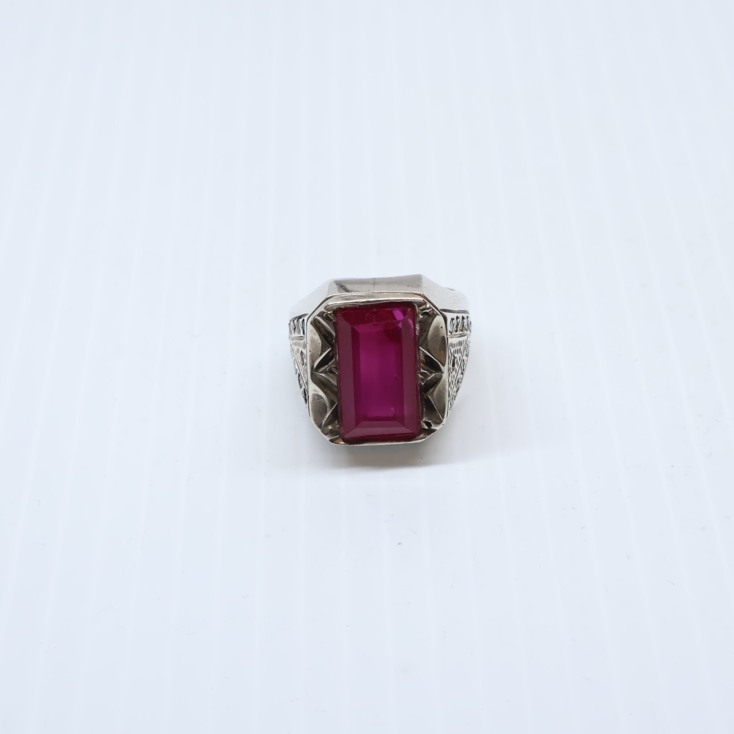 Bague en Argent 925 Pierre Rubis