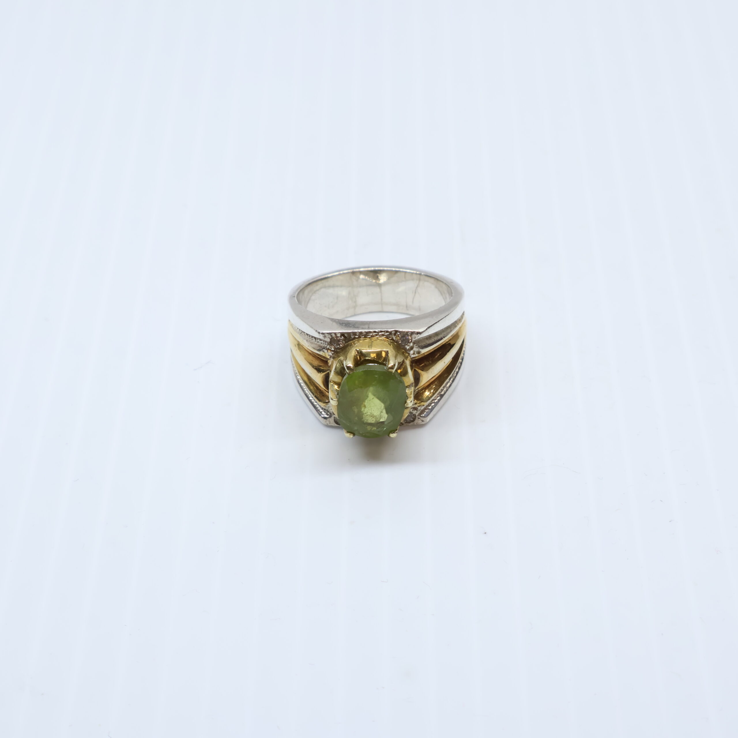Bague en Argent 925 Pierre Peridot