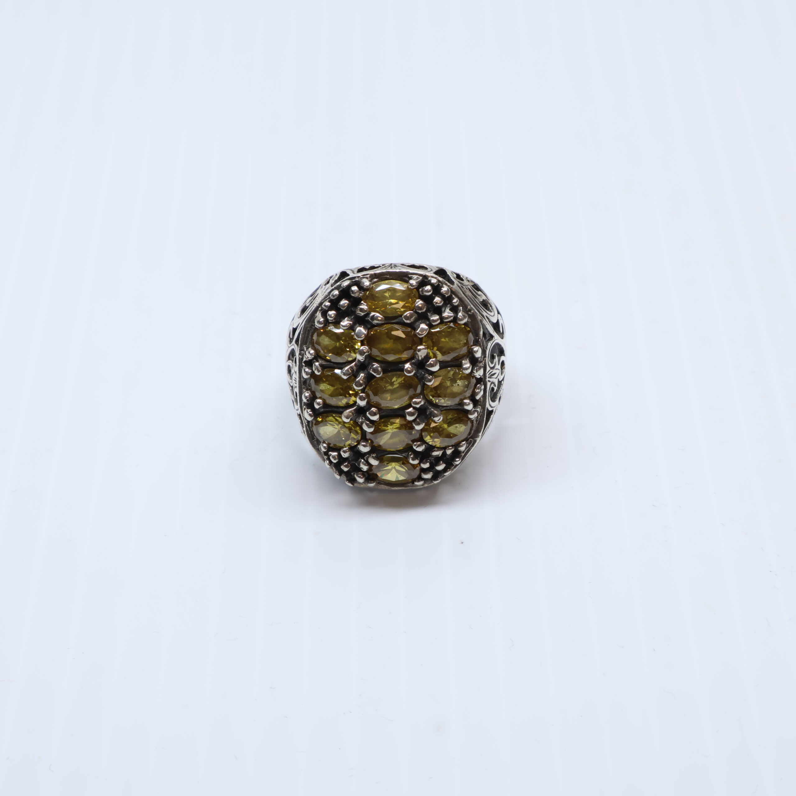 Bague en Argent 925 Peirres Citrine