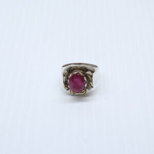 Bague en Argent 925 Pierre Rubis