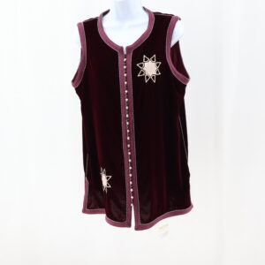 Chemise Gilet Femme en Velours