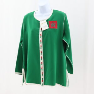 Chemise Femme Drapeau Maroc en crepe