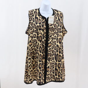 Chemise Femme imprimé léopard en crepe